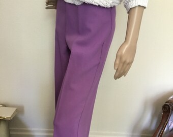 70s Vintage Purple “Levi’s” Hi-Waist Wide Leg Slacks