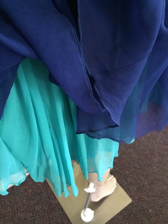 50’s Vintage Blue Chiffon  “ Hannah Troy”  Formal… - image 10