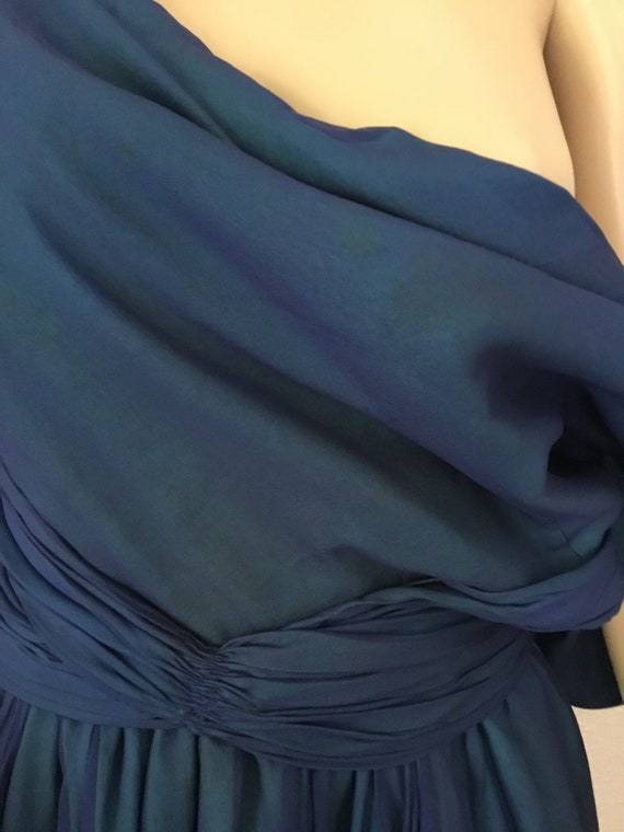 50’s Vintage Blue Chiffon  “ Hannah Troy”  Formal… - image 7