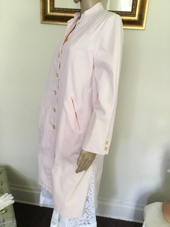 60’s Vintage Pink Retro Trench Raincoat - image 1