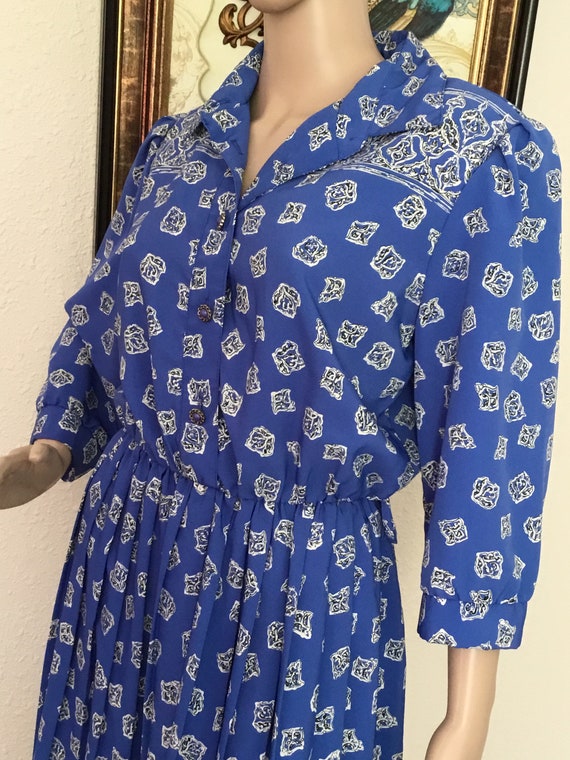 Vintage Blue with White Print “Breli Originals” 3… - image 3