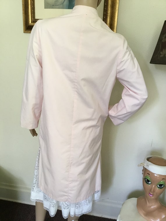 60’s Vintage Pink Retro Trench Raincoat - image 4