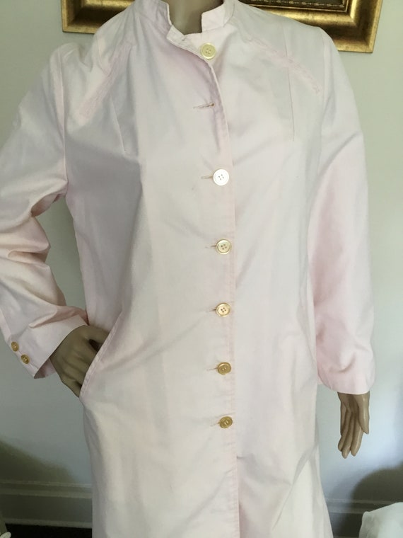 60’s Vintage Pink Retro Trench Raincoat - image 3