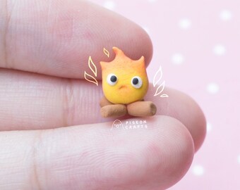 Howls moving castle/studio ghibli/calcifer charm/anime charm/planner charm /kawaii charm /bracelet charm /clay charm /cute jewellery