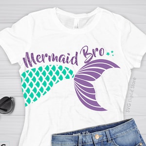 Mermaid Svg, Mermaid Birthday, Mermaid Brother Svg, Mermaid Party, Mermaid Shirt, Mermaid tail svg, Mermaid Cricut, Mermaid Party