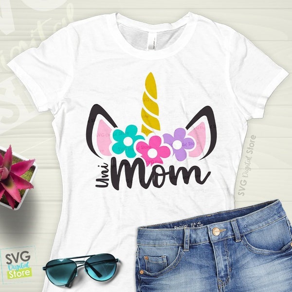 Unicorn svg, Mom svg, Birthday svg, Mommy shirt design, Unicorn Mom, Unicorn party svg, Mom shirt, Unicorn Birthday Design, SVG Files