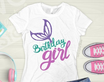 Download Mermaid Birthday Svg Etsy