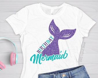 Mermaid Shirts Sweatshirt Sequin Patch Mermaid Tail Mermaid Party Pastel Mermom Mermama Costume Birthday Womens Top