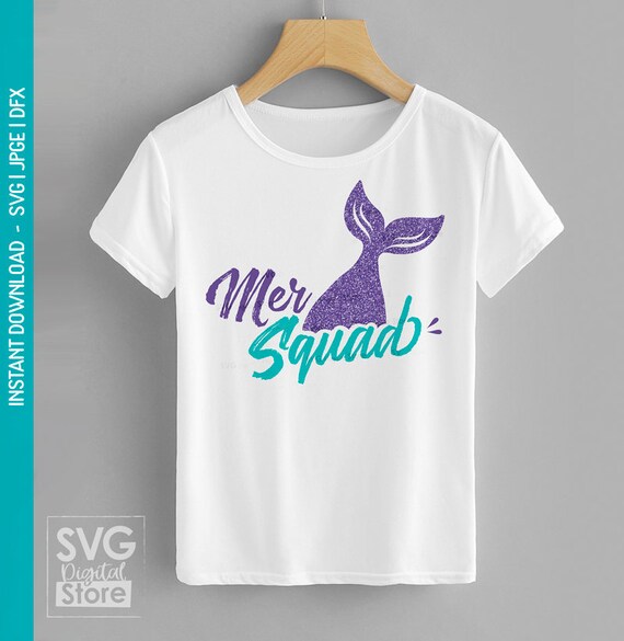 Download Mermaid Svg Svg Files Mermaid Squad Mer Squad Mermaid Etsy