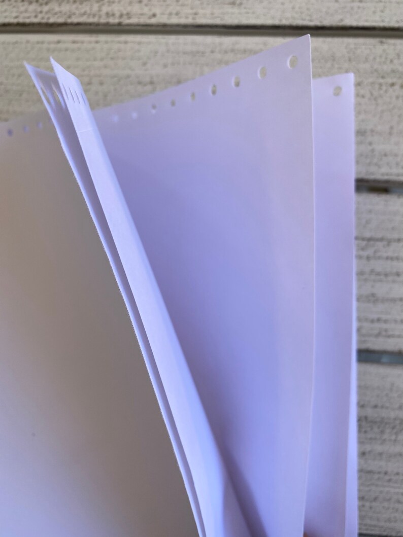 Vintage Dot Matrix Computer Paper Sheets Pack of 10 Junk Etsy