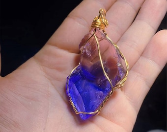 Handmade Andara crystal,rare andara crystal necklace, andara crystal ,crystal gift for her