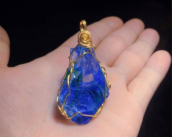 Handmade Andara crystal,Natural andara crystal pendant, andara crystal,crystal gift for her