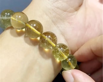 Raw Desert Glass Beads Bracelet,Raw Gold Tektite Bracelet,Real meteorite bracelets,Rare tektite meteorite crystals Tektite