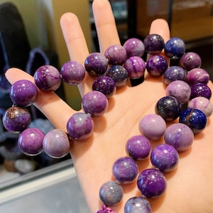 Sugilite pendant,purple sugilite beads Necklace,metaphysical crystals sugilite crystal jewelry,meditation necklace,Charm necklace for her