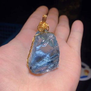 Monatomic Andara crystals Necklace,Raw Andara Necklace,Natural andara crystal,energy crystal,Aura Meditation Stone Chakra,angel aura crystal