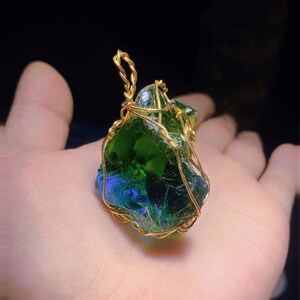 Andara Crystals Monatomic Andara crystal Necklace Andrea crystal angel aura crystal,Mermaid Necklace,dainty necklace, Andara energy crystals