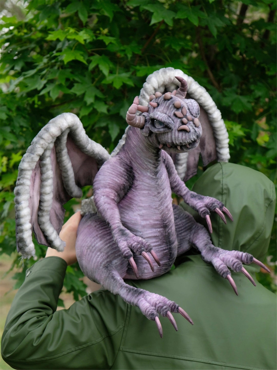 Dominant Gray Dragon Dolls,fantasy Dragon Toy,ancient Dragon Plush Doll