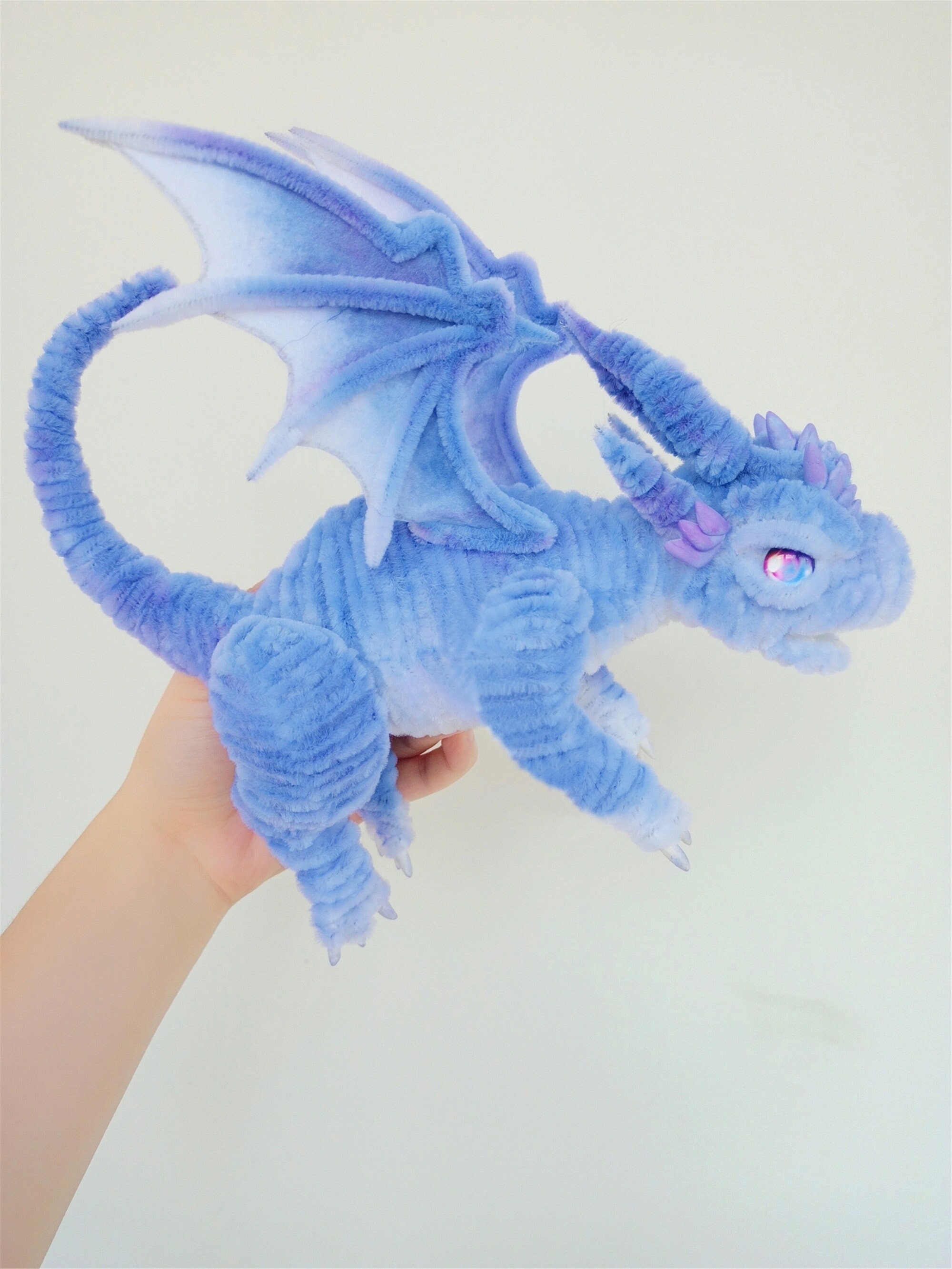 ブルードラゴン人形、グリーンファンタジードラゴンおもちゃ