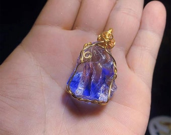 Handmade Andara Necklace,Natural andara crystal pendant, andara crystal,gifts for her