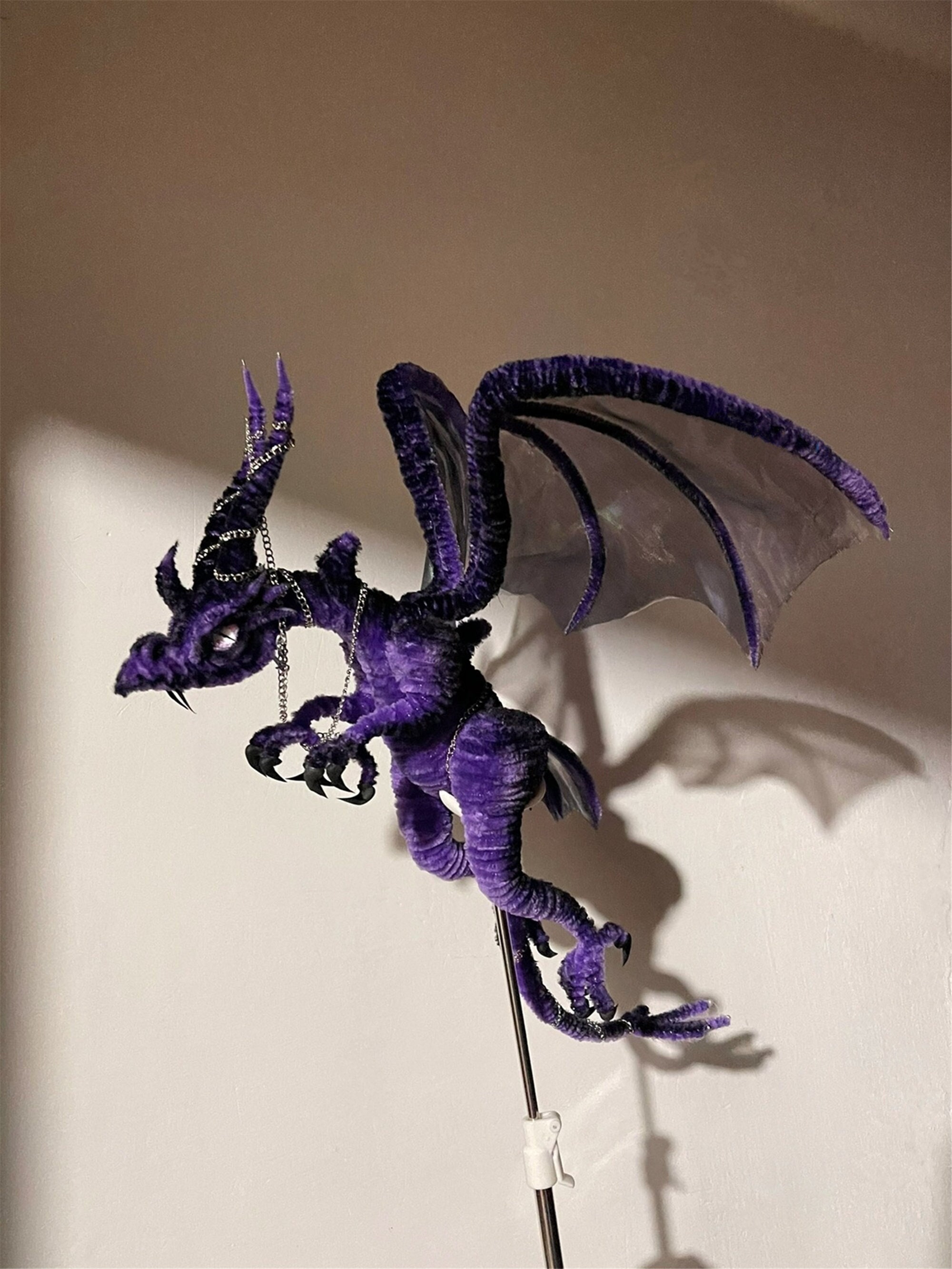 緑葉雫妖精龍　幻獣　アートドール龍　琉球蓄光ガラスハンドメイドぬいぐるみドラゴン 緑葉雫妖精龍 幻獣 アートドール龍 琉球蓄光ガラスハンドメイド