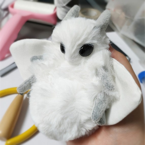 Moth Plush Doll handmade Realistic Fantasy Creature Baby Doll Toys