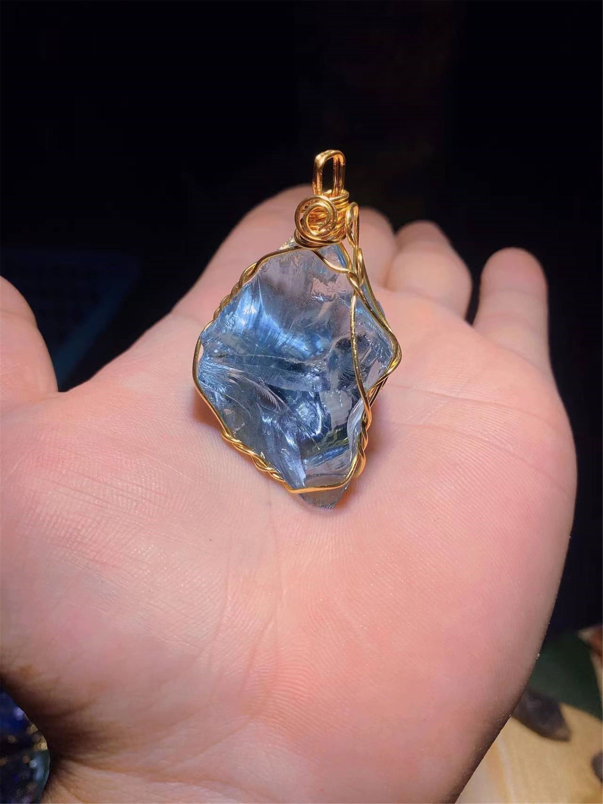 Andara Crystal Monatomic Andara crystals Necklace Andrea crystal angel aura crystal,Spiritually uplifting crystals raw andara energy crystal