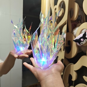 Accesorios de bola de fuego flotante para fiesta de Halloween, convención de cosplay de Halloween, decoración navideña. Sostenga un fuego fantasma, llama fantasma. Regalos mágicos de fuego geniales.
