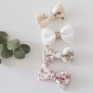 Set of 3 or 5 or individually /Baby/child headband, baby/child barrette, baby/child headband, double gauze bow hair accessories