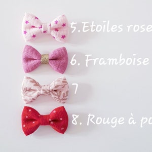 Lot de 3 ou 5 ou à l'unité /Bandeau bebe/enfant, barrette bebe/enfant, headband bebe/enfant, accessoires cheveux nœuds double gaze image 4