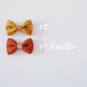 Lot de 3 ou 5 ou à l'unité /Bandeau bebe/enfant, barrette bebe/enfant, headband bebe/enfant, accessoires cheveux nœuds double gaze image 10