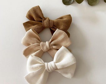 Maxi nœud/Noeud Boheme/Barrette cheveux /Barrette bébé/Barrette bébé/nœud cheveux/Barrette fille/barrette magique/headband