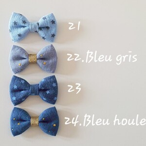 Lot de 3 ou 5 ou à l'unité /Bandeau bebe/enfant, barrette bebe/enfant, headband bebe/enfant, accessoires cheveux nœuds double gaze image 8