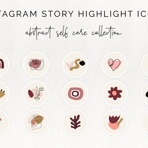 15 Instagram story highlight icons - neutral story template, beauty instagram story, highlights cover, story covers, abstract highlight icon