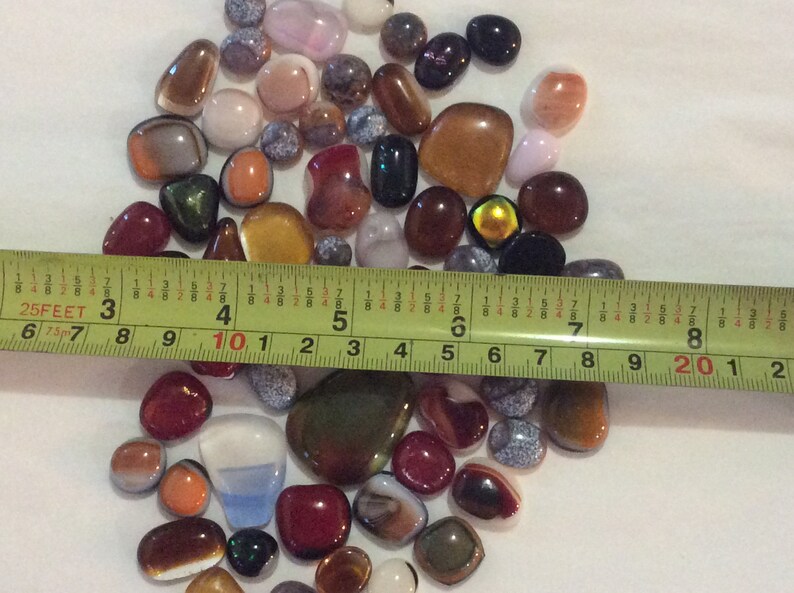 Bright colourful 96 coe fused glass puddles globs of glass for mosaic embellishments pendants buttons focal bead glass gems stained fused