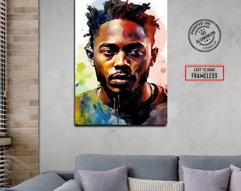 Kendrick Lamar HD Aluminum Wall Art - Hip-Hop Music Icon Canvas - Unique Home Decor