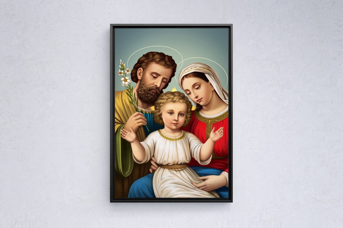 Holy Family Print holy Family Picture Printed on Acrylic - Etsy