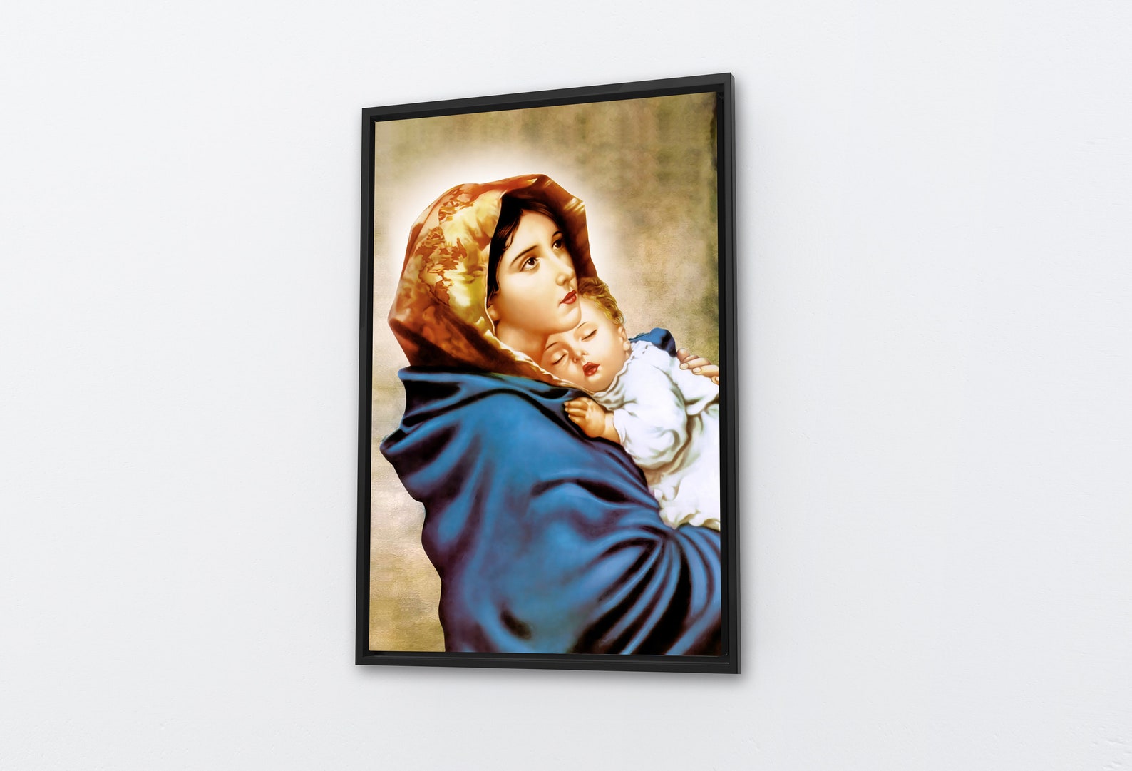 Famous Painting of Mother Mary and Jesus Picture Printed on - Etsy