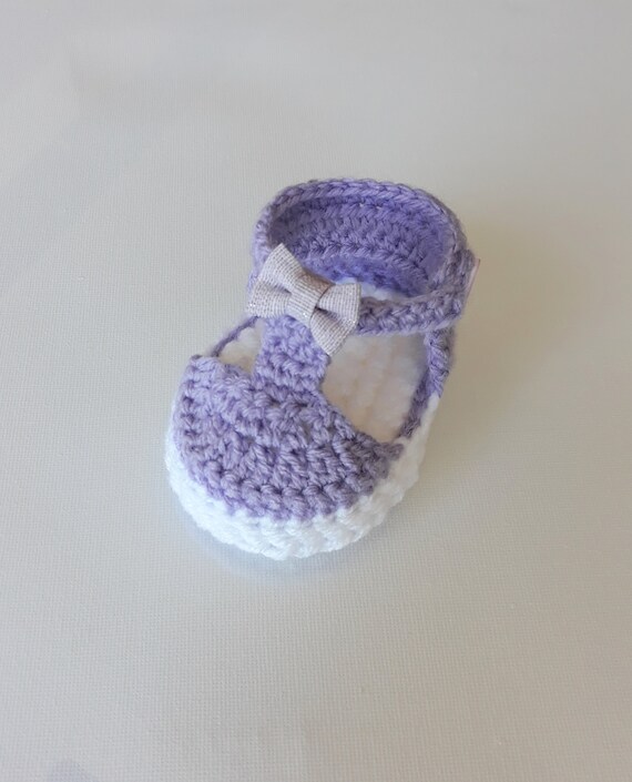 purple baby sandals