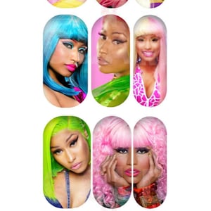 Various Nicki Waterslide Nail Decals