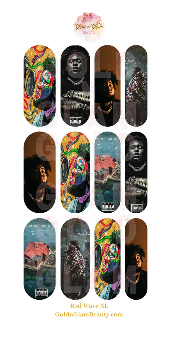 Rod Wave XL Waterslide Nail Decals - Etsy