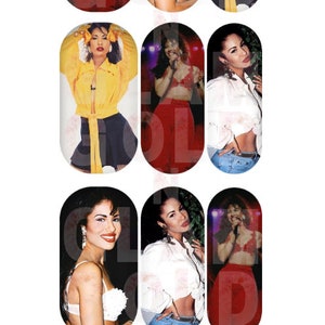 Selena Waterslide Nail Decals