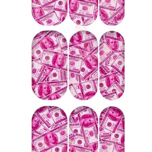 Money Waterslide Nail Decals