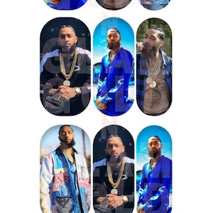 Various Nipsey Hussle Waterslide Nail Decals