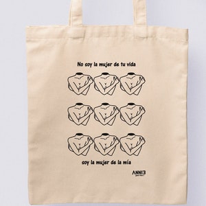 Feministische Tasche, Baumwolltasche, Einkaufstasche, Zero Waste, süße Tasche, illustrierte Tasche, Geschenke, Valentinstag, Geschenke unter 20
