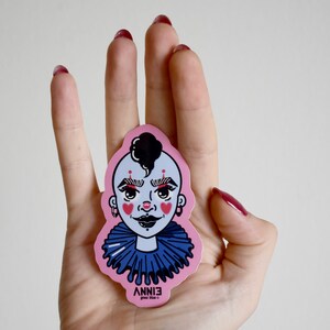 Pegatina de payaso, Pegatina de vinilo, Pegatina de Halloween, Punk, Pegatina ilustrada