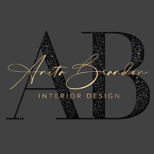 Black and Gold Logo, Signature Logo, Beauty Logo, Interior Design Logo, Initial Logo, Nails, Hair Stylist, Lashes, Makeup Artist, Salon Logo