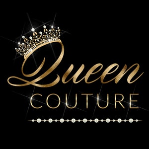 Crown Logo, Gold Logo, Beauty Logo, Fashion Boutique Logo, Hair Stylist Logo, Queen logo, Princess Logo, Tiara Logo, Feminine business Logo