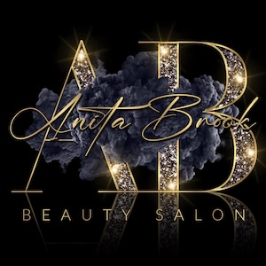 Beauty Logo, Smoke Logo, Interior Design Logo, Gold Logo, Glitter Logo, Jewellery Logo, Boutique Logo, Hair, Nails, Brow, Lashes, Salon Logo