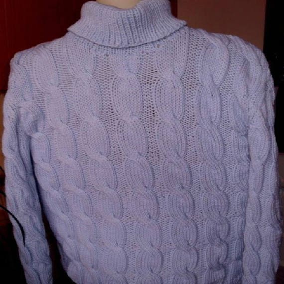 Maglione trecce collo alto fatto a mano | Etsy Italia