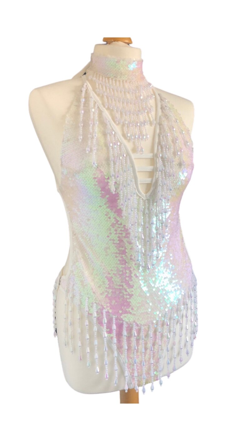 Sequin Dance Costume for Showgirls Sequin Bodysuit for Etsy